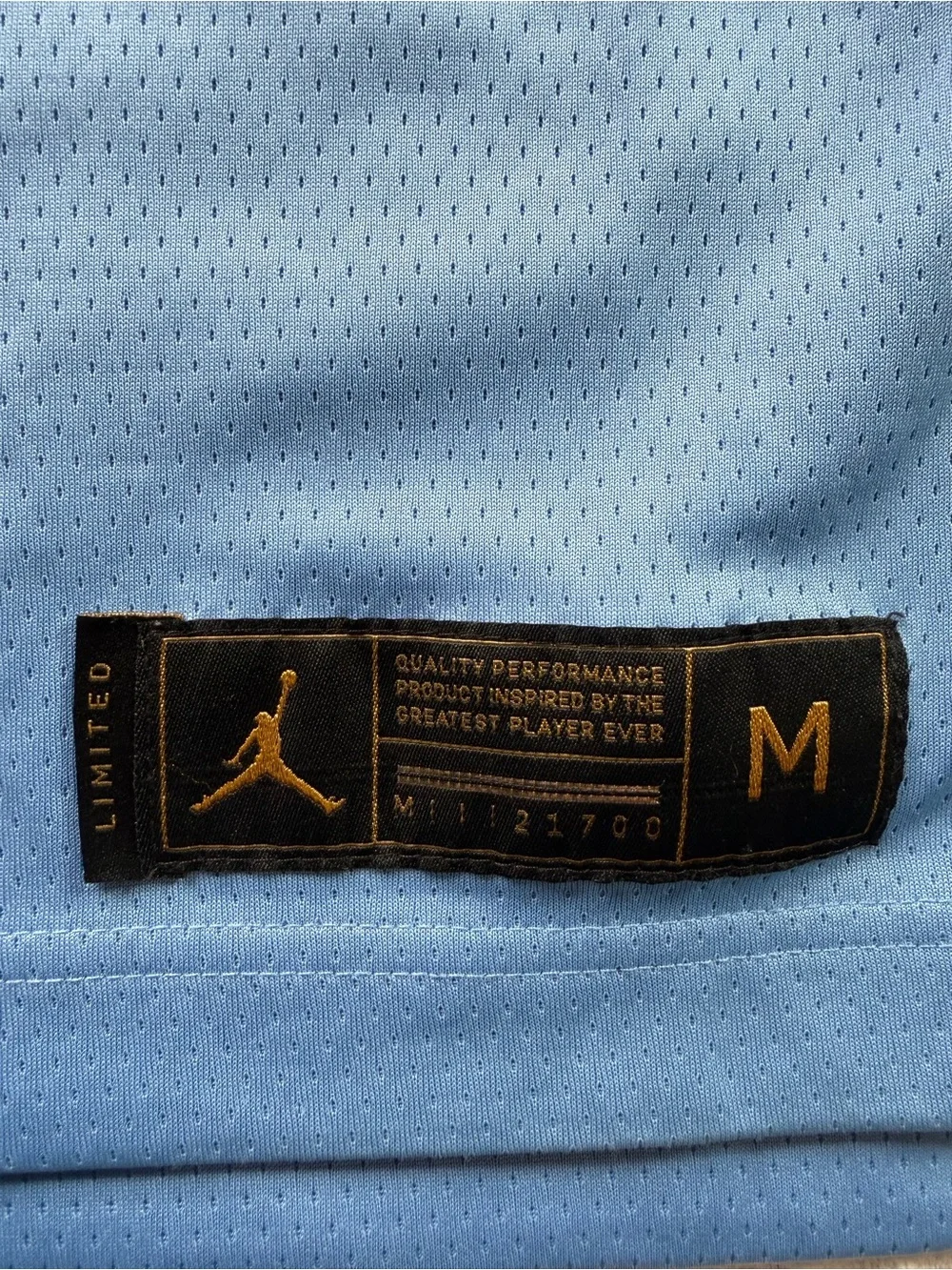 Jordan North Carolina Tar Heels Vince Carter #15 Jersey Size M UNC Blue(379)